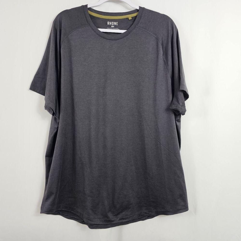 Rhone Atmosphere Tee In Asphalt Heather - Size XXL